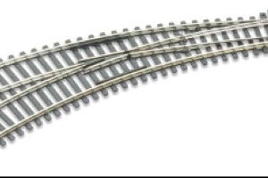 ST245 - PECO Setrack - OO/HO - Turnout C100 Curved Double Radius LH INS
