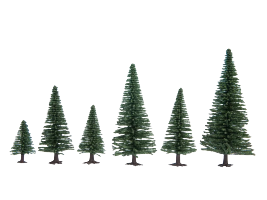 NOCH Model Fir Trees 5–14 cm – 10 Trees – 26920