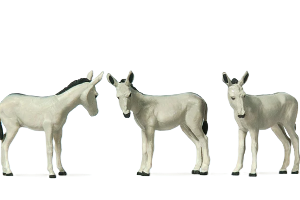 Preiser H0 Donkeys – 10151