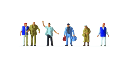 Preiser H0 Travellers Aid & Travellers – 14046